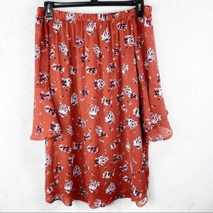 [Love J] Floral Off The Shoulder Dress